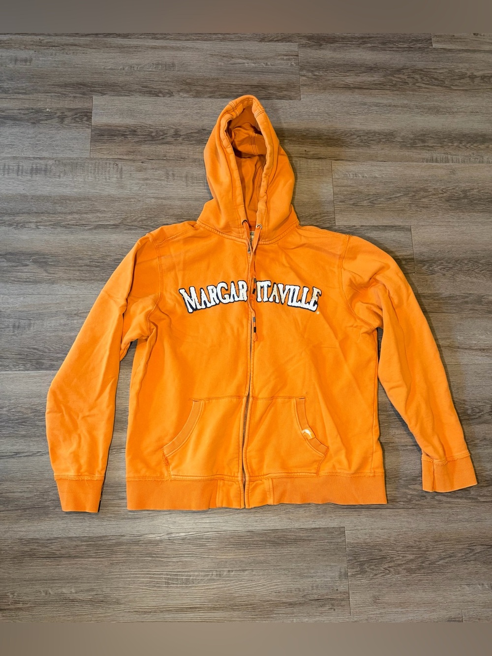 Margaritaville Orange Zip Up Hoodie Men’s Size XL